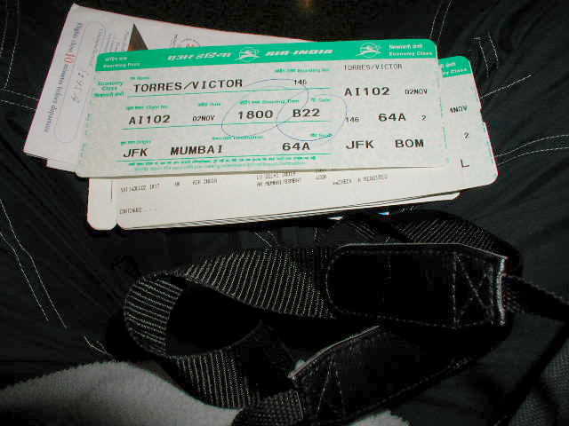 JFK - Mumbai Ticket